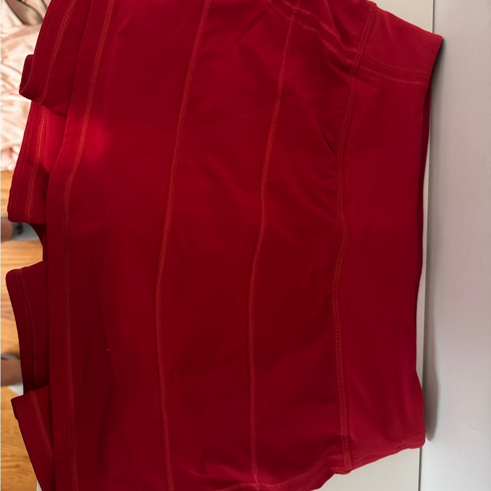 Lululemon Red Athletic Skirt